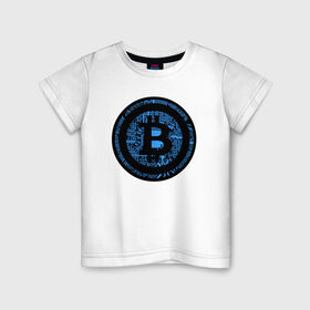 Детская футболка хлопок с принтом Биткоин (bitcoin) , 100% хлопок | круглый вырез горловины, полуприлегающий силуэт, длина до линии бедер | bitcoin | bitcoin news | bitcoin news today | bitcoin price | bitcoin price prediction | bitcoin trading | btc | btc news | btc price | btc today | crypto | crypto news | cryptocurrency