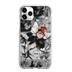 Чехол для iPhone 11 Pro Max матовый с принтом Аста , Силикон |  | asta | black clover | акума | аста | демон | пятилистник | черный клевер