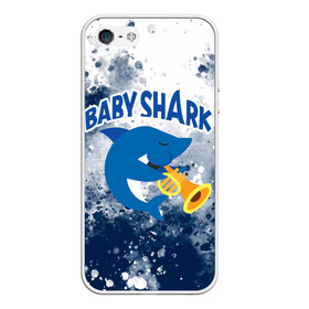Чехол для iPhone 5/5S матовый с принтом BABY SHARK БЭБИ ШАРК , Силикон | Область печати: задняя сторона чехла, без боковых панелей | baby shark | babysharkchallenge | shark | акула baby shark | акуленок | аула | бэби шарк | песня