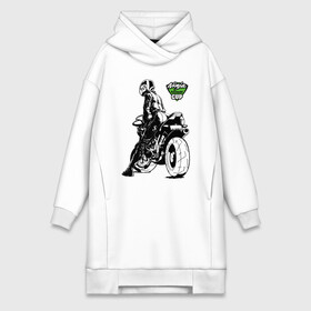 Платье-худи хлопок с принтом Kawasaki Ninja Cup ,  |  | cup | engine | girl | helmet | motorcycle | power | двигатель | девушка | кубок | мотоцикл | мощь | шлем