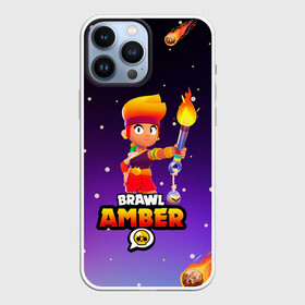 Чехол для iPhone 13 Pro Max с принтом BRAWL STARS AMBER. ,  |  | Тематика изображения на принте: 8 bit | amber | brawl stars | colette | crow | gale | leon | max | mecha | mecha crow | mr.p | sally leon | shark | tara | virus 8 bit | werewolf leon | акула | амбер | берли | бравл старс | ворон | коллет | макс | оборотень