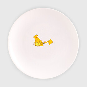 Тарелка 3D с принтом Пикачу , фарфор | диаметр - 210 мм
диаметр для нанесения принта - 120 мм | аниме | капибара | пикачу | покемон | покемоны