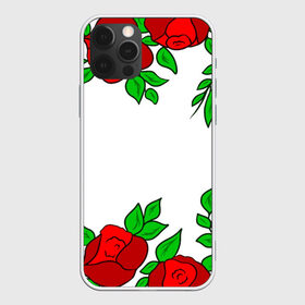 Чехол для iPhone 12 Pro Max с принтом Scarlet Roses , Силикон |  | fashion flowers | fashion girl | love | букет | бутоны | жена | красные цветы | лепестки | летние | лето | листья | лучшая | люблю | мама | подарок | природа | растения | розочка | розы | сюрприз | узор | цветок | цветочки