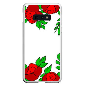 Чехол для Samsung S10E с принтом Scarlet Roses , Силикон | Область печати: задняя сторона чехла, без боковых панелей | Тематика изображения на принте: fashion flowers | fashion girl | love | букет | бутоны | жена | красные цветы | лепестки | летние | лето | листья | лучшая | люблю | мама | подарок | природа | растения | розочка | розы | сюрприз | узор | цветок | цветочки