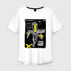 Мужская футболка хлопок Oversize с принтом African banana , 100% хлопок | свободный крой, круглый ворот, “спинка” длиннее передней части | Тематика изображения на принте: 2020 | абстракция | граффити | стиль | тренд | уличный стиль | урбан