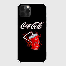 Чехол для iPhone 12 Pro с принтом Coca Cola , силикон | область печати: задняя сторона чехла, без боковых панелей | Тематика изображения на принте: coca cola | газировка | кола | лето | лимонад | свежесть | стакан