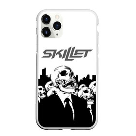 Чехол для iPhone 11 Pro Max матовый с принтом SKILLET , Силикон |  | skillet | skillet 2020 | skillet hero | skillet monster | skillet rose | группа skillet | скелет
