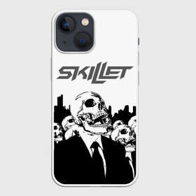 Чехол для iPhone 13 mini с принтом SKILLET ,  |  | skillet | skillet 2020 | skillet hero | skillet monster | skillet rose | группа skillet | скелет