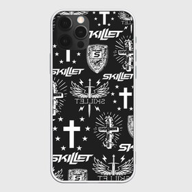 Чехол для iPhone 12 Pro Max с принтом SKILLET , Силикон |  | skillet | skillet 2020 | skillet hero | skillet monster | skillet rose | группа skillet | скелет