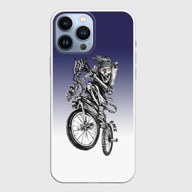 Чехол для iPhone 13 Pro Max с принтом BMX ,  |  | bike | bmx | bones | eyes | jaw | skeleton | skull | sport | велосипед | кости | пасть | скелет | спорт | череп