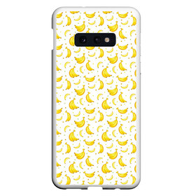 Чехол для Samsung S10E с принтом Банановый рай , Силикон | Область печати: задняя сторона чехла, без боковых панелей | bananas | circle | fruit | pattern | бананы | кружок | узор | фрукт