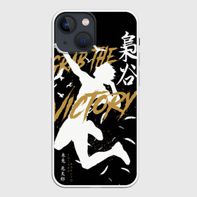 Чехол для iPhone 13 mini с принтом Haikyu Grab The Victory ,  |  | anime | bokuto | fly high | haiku | haikuu | haikyu | haikyuu | hinata | karasuno | kotaro | manga | shoe | аниме | бокуто | волейбол | кагеяма | карасуно | манга | сее | хайку | хината