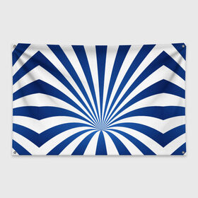 Флаг-баннер с принтом Оптическая иллюзия , 100% полиэстер | размер 67 х 109 см, плотность ткани — 95 г/м2; по краям флага есть четыре люверса для крепления | глубина | иллюзия | линии | оптическая иллюзия | полосы | синие линии | синие полосы | синий