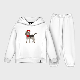 Детский костюм хлопок Oversize с принтом Новогодний Бигль ,  |  | 2021 | бигль | зима | зимняя собака | милый | нарядная собака | новогодний щенок | новый год | подарок | собака | собака в шапке | шарф | щенок | щенок с шарфом