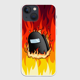 Чехол для iPhone 13 mini с принтом Among Us Fire (Z) ,  |  | among us | among us 2 | amongus | fortegreen | impostor | innersloth | medbay | аманг ас | амонгас | амонгус | джейсон вурхиз | импостор | клан шляпок | предатель | самозванец | среди нас | стэн пайнс