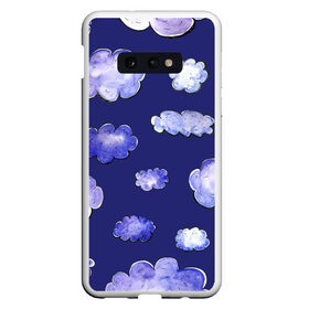 Чехол для Samsung S10E с принтом ОБЛАКА , Силикон | Область печати: задняя сторона чехла, без боковых панелей | Тематика изображения на принте: голубое небо | красивые облака | небо | облака | рисованные облака