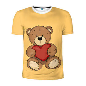 Мужская футболка 3D спортивная с принтом Мишка Тедди , 100% полиэстер с улучшенными характеристиками | приталенный силуэт, круглая горловина, широкие плечи, сужается к линии бедра | игрушка | игрушки | медведь | миша | мишкатедди | мягкаяигрушка | тедди