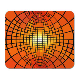 Коврик для мышки прямоугольный с принтом Сфера , натуральный каучук | размер 230 х 185 мм; запечатка лицевой стороны | квадраты | красный | оранжевый | текстура | шар