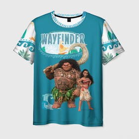 Мужская футболка 3D+ с принтом Wayfinder , 100% микрофибра | круглый вырез горловины, длина до линии бедер | maui | moana | vdzajul | мауи | моана