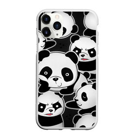Чехол для iPhone 11 Pro матовый с принтом Смешные панды , Силикон |  | животные | медведи | мишки | мультяшки | смешные панды