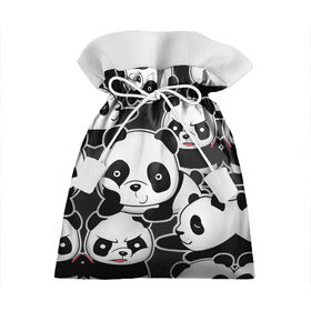 Подарочный 3D мешок с принтом Смешные панды , 100% полиэстер | Размер: 29*39 см | животные | медведи | мишки | мультяшки | смешные панды