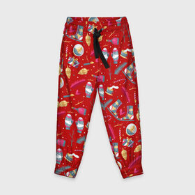 Детские брюки 3D с принтом Рождественское чудо , 100% полиэстер | манжеты по низу, эластичный пояс регулируется шнурком, по бокам два кармана без застежек, внутренняя часть кармана из мелкой сетки | 