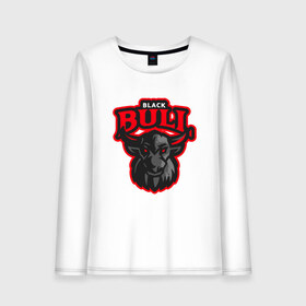 Женский лонгслив хлопок с принтом Black Bull , 100% хлопок |  | 2020 | 2021 | bull | bulls | claus | cow | ox | santa | буйвол | бычок | год быка | дед мороз | деревня | животные | зима | корова | коррида | матадор | новый год | праздник | рог | рога | рогатый | санта клаус | символ | скот