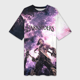 Платье-футболка 3D с принтом Darksiders 2 ,  |  | darksiders 2 | апокалипсиса | всадника | игра | слешер