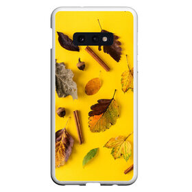 Чехол для Samsung S10E с принтом Гербарий , Силикон | Область печати: задняя сторона чехла, без боковых панелей | гербарий | жёлтый | листья | осень
