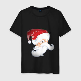 Мужская футболка хлопок с принтом Злой Санта , 100% хлопок | прямой крой, круглый вырез горловины, длина до линии бедер, слегка спущенное плечо. | 