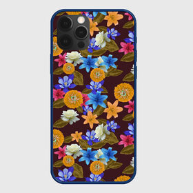 Чехол для iPhone 12 Pro с принтом Exotic Flowers , силикон | область печати: задняя сторона чехла, без боковых панелей | Тематика изображения на принте: fashion | flower | forest | garden | nature | spring | summer | trend | ботаника | весенние | весенняя | весна | иллюзия | лес | лето | объемные | природа | растения | сад | трендовая | флористика | цветки | цветок | цветочки