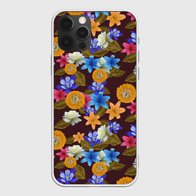 Чехол для iPhone 12 Pro Max с принтом Exotic Flowers , Силикон |  | Тематика изображения на принте: fashion | flower | forest | garden | nature | spring | summer | trend | ботаника | весенние | весенняя | весна | иллюзия | лес | лето | объемные | природа | растения | сад | трендовая | флористика | цветки | цветок | цветочки