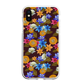 Чехол для iPhone XS Max матовый с принтом Exotic Flowers , Силикон | Область печати: задняя сторона чехла, без боковых панелей | Тематика изображения на принте: fashion | flower | forest | garden | nature | spring | summer | trend | ботаника | весенние | весенняя | весна | иллюзия | лес | лето | объемные | природа | растения | сад | трендовая | флористика | цветки | цветок | цветочки