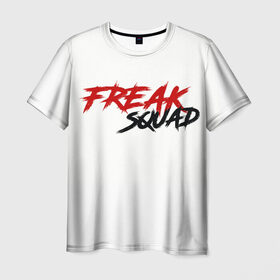 Мужская футболка 3D с принтом FREAKSQUAD , 100% полиэфир | прямой крой, круглый вырез горловины, длина до линии бедер | Тематика изображения на принте: evelone192 | freak | freak squad. | squad | twitch | сквад | стримеры | твич | фрик