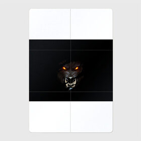 Магнитный плакат 2Х3 с принтом ВОЛЧИЙ ОСКАЛ , Полимерный материал с магнитным слоем | 6 деталей размером 9*9 см | animal | dark | hunter | wolf | волк | голова | животные | звери | зубы | клыки | мощь | оскал | пасть | сила | хищник