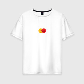 Женская футболка хлопок Oversize с принтом Happy Sad , 100% хлопок | свободный крой, круглый ворот, спущенный рукав, длина до линии бедер
 | happy | sad | грусть | настроение | псих | радость | смайлик | эмодзи