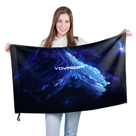 Флаг 3D с принтом Voyager , 100% полиэстер | плотность ткани — 95 г/м2, размер — 67 х 109 см. Принт наносится с одной стороны | 