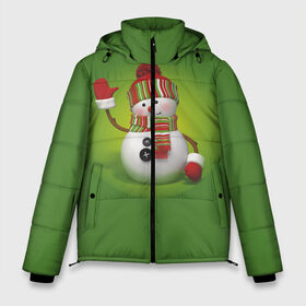 Мужская зимняя куртка 3D с принтом Снеговик green , верх — 100% полиэстер; подкладка — 100% полиэстер; утеплитель — 100% полиэстер | длина ниже бедра, свободный силуэт Оверсайз. Есть воротник-стойка, отстегивающийся капюшон и ветрозащитная планка. 

Боковые карманы с листочкой на кнопках и внутренний карман на молнии. | Тематика изображения на принте: 