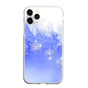 Чехол для iPhone 11 Pro Max матовый с принтом Новогоднее , Силикон |  | год | елка | иней | новый | рождество | снежинки