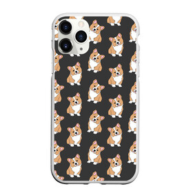 Чехол для iPhone 11 Pro матовый с принтом Корги малыши , Силикон |  | baby | corgi | dog | kawaii | pattern | вельш корги | девочкам | детям | животные | каваи | корги | лапки | малыш | мальчикам | много собак | мордочка | мультяшный | персик | пес | песик | питомец | подарок | пушистый