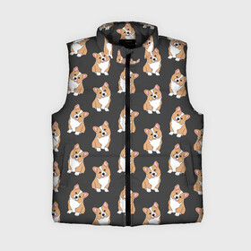 Женский жилет утепленный 3D с принтом Корги малыши ,  |  | baby | corgi | dog | kawaii | pattern | вельш корги | девочкам | детям | животные | каваи | корги | лапки | малыш | мальчикам | много собак | мордочка | мультяшный | персик | пес | песик | питомец | подарок | пушистый