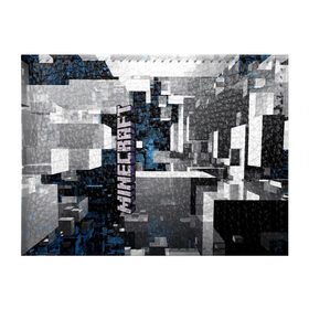 Обложка для студенческого билета с принтом Minecraft , натуральная кожа | Размер: 11*8 см; Печать на всей внешней стороне | building | city | cube | game | megapolis | minecraft | pattern | город | здание | игра | куб | майнкрафт | мегаполис | узор