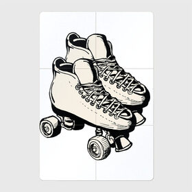 Магнитный плакат 2Х3 с принтом Ролики , Полимерный материал с магнитным слоем | 6 деталей размером 9*9 см | арт | кроссовки | обувь | рисунок | ролики | шнурки