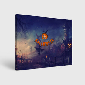 Холст прямоугольный с принтом Halloween  Pumpkin , 100% ПВХ |  | halloween | halloween  pumpkin | pumpkin | хэллоуин | хэллоуин тыква