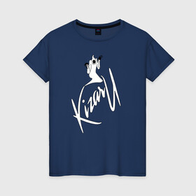 Женская футболка хлопок с принтом Haunted Family (лейбл Kizaru) , 100% хлопок | прямой крой, круглый вырез горловины, длина до линии бедер, слегка спущенное плечо | 