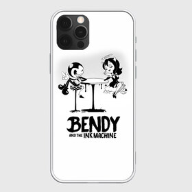 Чехол для iPhone 12 Pro Max с принтом Bendy And The Ink Machine , Силикон |  | bendy | bendy and the ink machine | бенди | бени | бенни | бэнди | детская | детям | игра | капли | компьютерная игра | краска | машина | подтеки | ужастик | чернила | чернильная