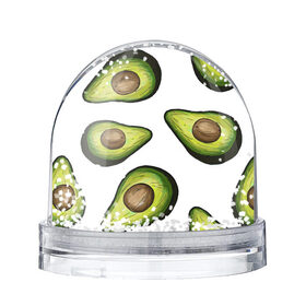 Снежный шар с принтом Авокадо , Пластик | Изображение внутри шара печатается на глянцевой фотобумаге с двух сторон | avocado | fruit | авокадо | овощ | фрукт