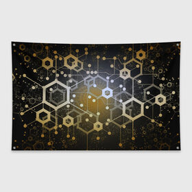 Флаг-баннер с принтом Blockchain технология , 100% полиэстер | размер 67 х 109 см, плотность ткани — 95 г/м2; по краям флага есть четыре люверса для крепления | blockchain | crypto | блокчейн | крипто | технология