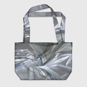 Пляжная сумка 3D с принтом Фольга , 100% полиэстер | застегивается на металлическую кнопку; внутренний карман застегивается на молнию. Стенки укреплены специальным мягким материалом, чтобы защитить содержимое от несильных ударов
 | fashion | foil | texture | vanguard | авангард | мода | текстура | фольга