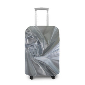 Чехол для чемодана 3D с принтом Фольга , 86% полиэфир, 14% спандекс | двустороннее нанесение принта, прорези для ручек и колес | fashion | foil | texture | vanguard | авангард | мода | текстура | фольга